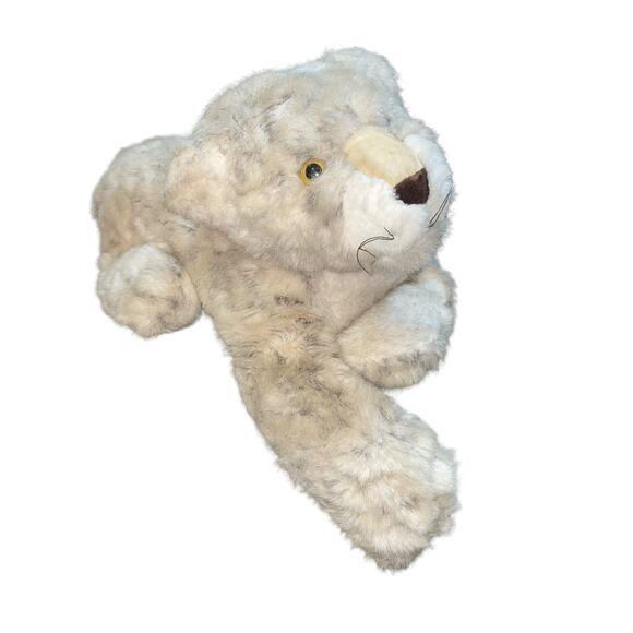 Dakin 1982 29" Plush Leopard Snowfoot Stuffed Animal Pillow Nursery USA Vintage - Picture 4 of 13